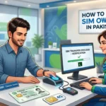 SIM ownership transfer in Pakistan through biometric verification at official franchise