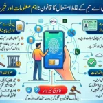 PTA SIM misuse law in Pakistan infographic showing CNIC risk and legal warning